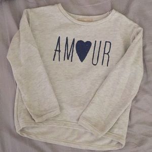 Girls Zara sweatshirt